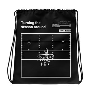 Greatest Patriots Plays Drawstring Bag: Turning the season around (2014)