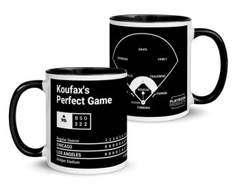 Greatest Dodgers Plays Mug: Koufax's Perfect Game (1965)