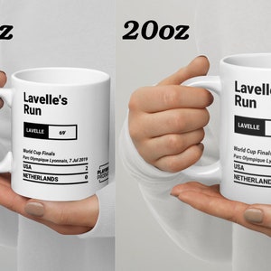 Greatest USWNT Plays Mug: Lavelle's Run (2019) Field White 20oz