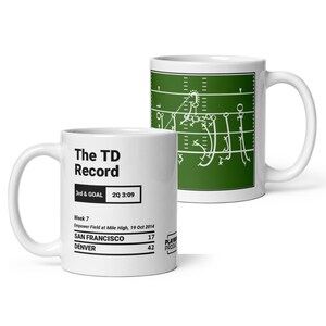 Greatest Broncos Spielt Tasse: The TD Rekord (2014)