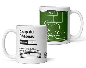 Taza con las mejores jugadas del Real Madrid: Coup du Chapeau (2022)
