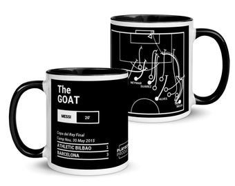 Greatest Barcelona Plays Mug: The GOAT (2015)