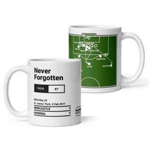 Greatest Newcastle Plays Mug: Never Forgotten (2011) Field White