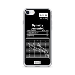 Greatest North Dakota State Football Plays iPhone Case: Dynasty cemented (2022)