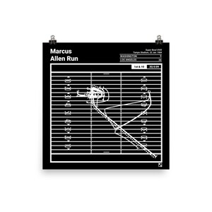 Greatest Raiders Plays Poster: Marcus Allen Run (1984)