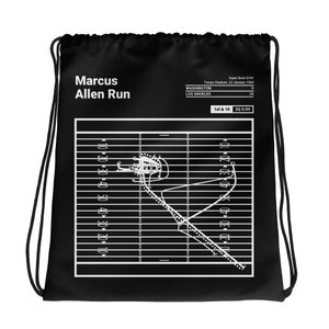 Greatest Raiders Plays Drawstring Bag: Marcus Allen Run (1984)