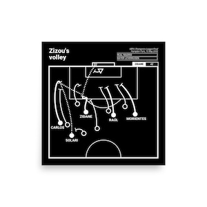 Greatest Real Madrid Plays Poster: Zizou&#39;s volley (2002)