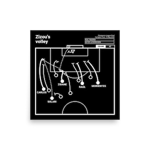 Greatest Real Madrid Plays Poster: Zizou&#39;s volley (2002)