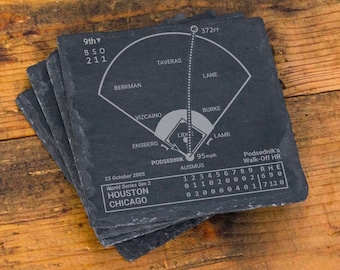 Greatest White Sox Plays: Slate Coasters (Set of 4)