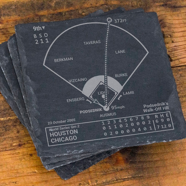 Greatest White Sox Plays: Slate Coasters (Set of 4)