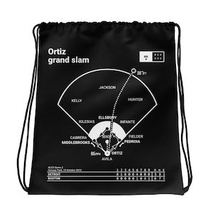 Greatest Red Sox Plays Drawstring Bag: Ortiz grand slam (2013)