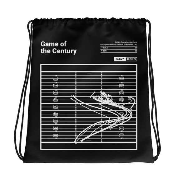Greatest USC Football Plays Drawstring Bag: Game of the Century