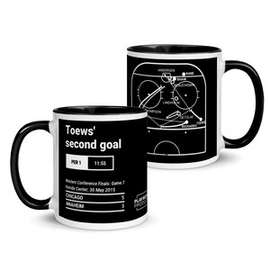 Greatest Blackhawks Plays Mug: Toews&#39; second goal (2015)