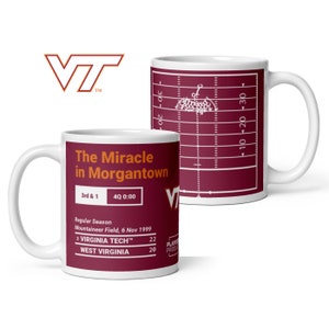 Greatest Virginia Tech Football Plays Mug: The Miracle in Morgantown (1999)