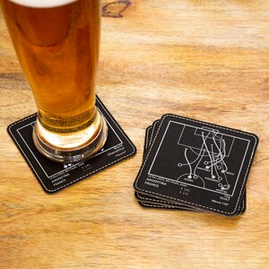 Pièces Champion Argentina 2022 : sous-verres en similicuir (lot de 4) image 3