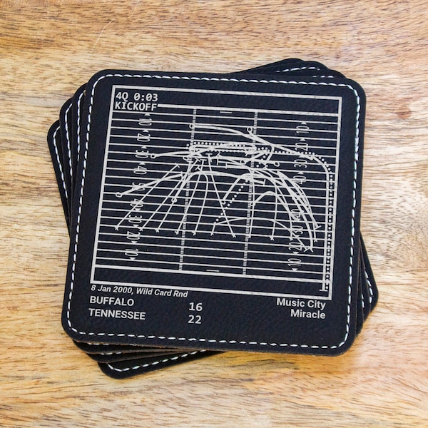 Greatest Titans Plays: Leatherette Coasters (Set of 4)