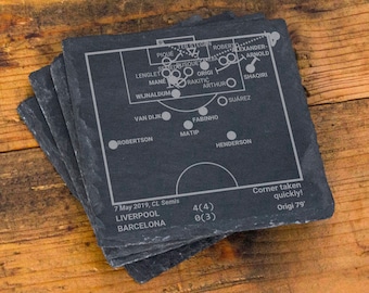 Champion Liverpool 2019 Plays: Slate Coasters (Set of 4)