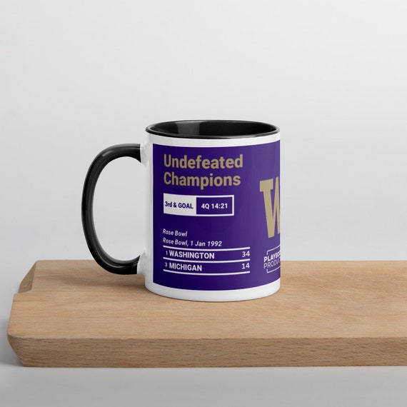 Greatest Washington Football Plays Mug: Undefeated Champions (1992) - Etsy  New Zealand