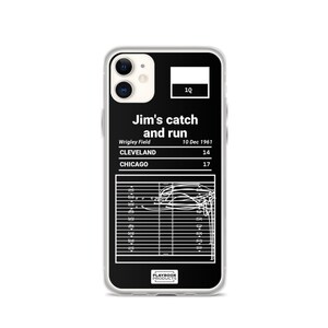 Greatest Browns Plays iPhone Case: Jim&#39;s catch and run (1961)