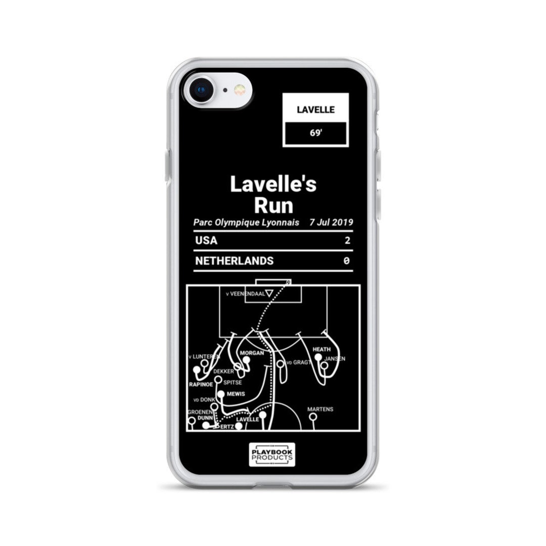 Greatest USWNT Plays iPhone Case: Lavelle's Run (2019)