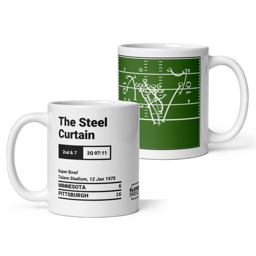 Greatest Steelers Plays Mug: the Steel Curtain (1975) - Etsy