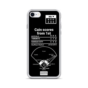 Capa para iPhone Greatest Royals Plays: pontuação de Cain em 1º (2015)