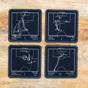 Greatest Chelsea Plays: Leatherette Coasters (Set of 4) image 2