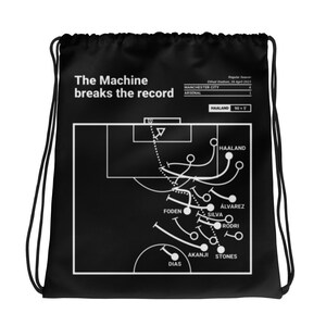 Greatest Manchester City Plays Drawstring Bag: The Machine breaks the record (2023)
