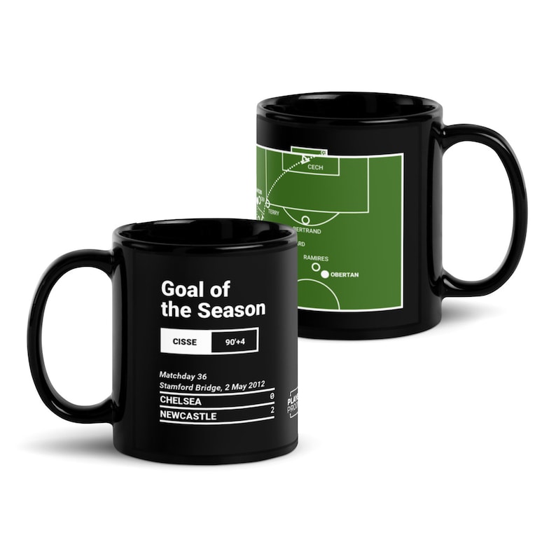 Greatest Newcastle Plays Mug: Goal of the Season (2012) Field Black