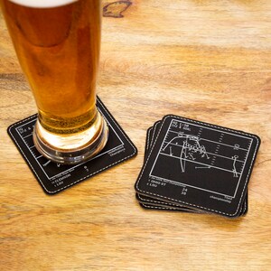 Greatest LSU Football Plays: Leatherette Coasters Set of 4 image 3