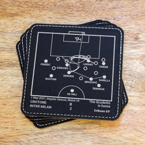 Greatest Inter Milan Plays: Leatherette Coasters (Set of 4)