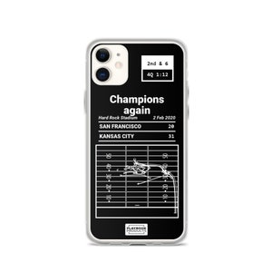 Greatest Chiefs Plays iPhone Case: Champions again (2020)