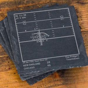 Greatest Bears Plays: Slate Coasters (Set of 4)