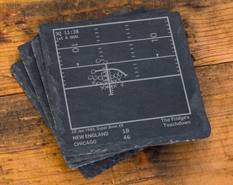 Greatest Bears Plays: Slate Coasters (Set of 4)