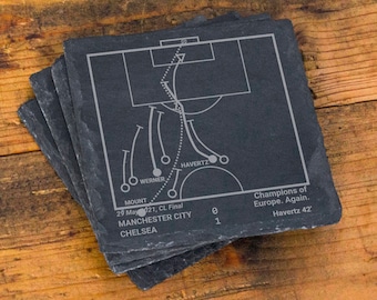 Greatest Chelsea Plays: Slate Coasters (Set of 4)