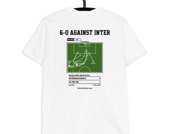 Greatest AC Milan Plays T-shirt: 6-0 against Inter (2001)