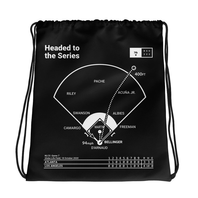 dodgers drawstring bag