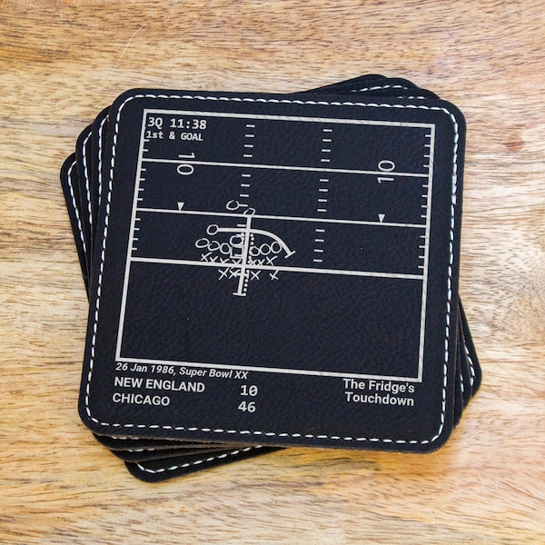 Greatest Bears Plays: Leatherette Coasters (Set of 4)