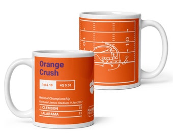 Mug Greatest Clemson Football Plays : Orange Crush (2017)