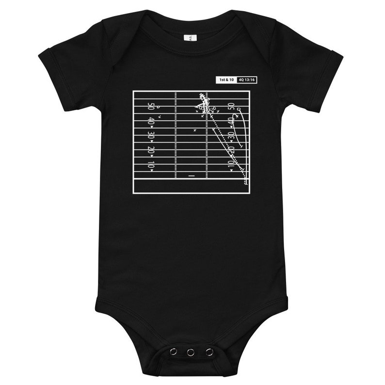 Garrity/'s Leaping Catch Greatest Penn State Football Plays Baby Bodysuit 1983