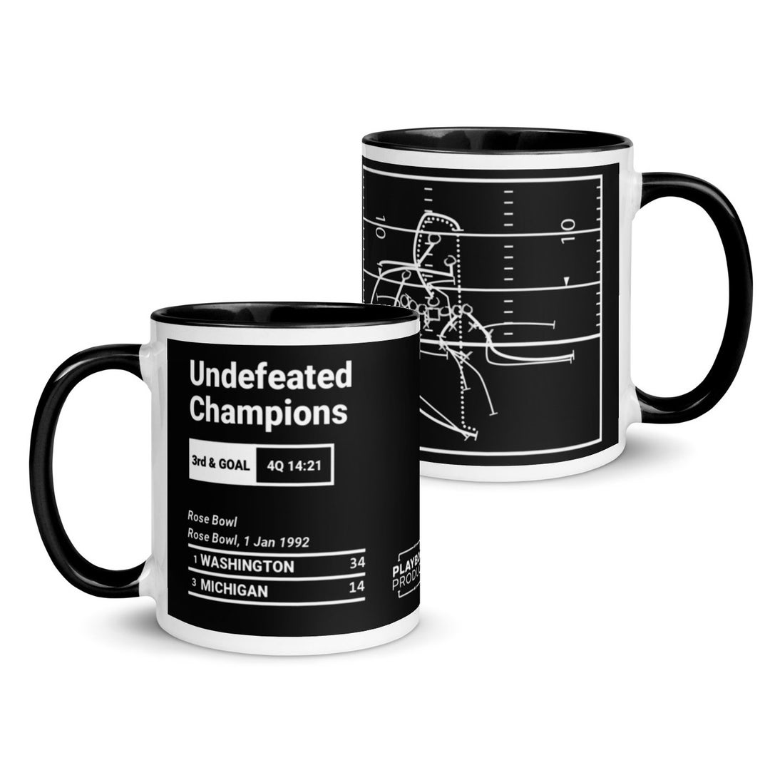 Greatest Washington Football Plays Mug: Undefeated Champions (1992) - Etsy  New Zealand