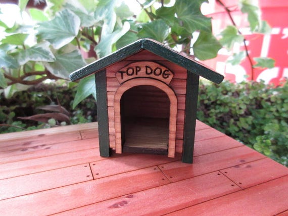 Fairy Garden Miniature Top Dog Dog House Fairy Decor Accessories