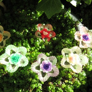 Fairy Garden Miniature Stepping Stones Tiny Star Shaped Flower and Resin fairy decor accessories SS45