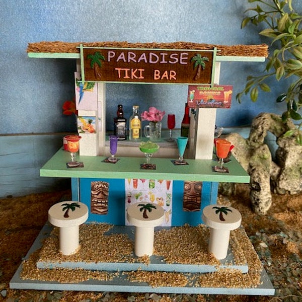 Miniature Tiki Bar Etsy