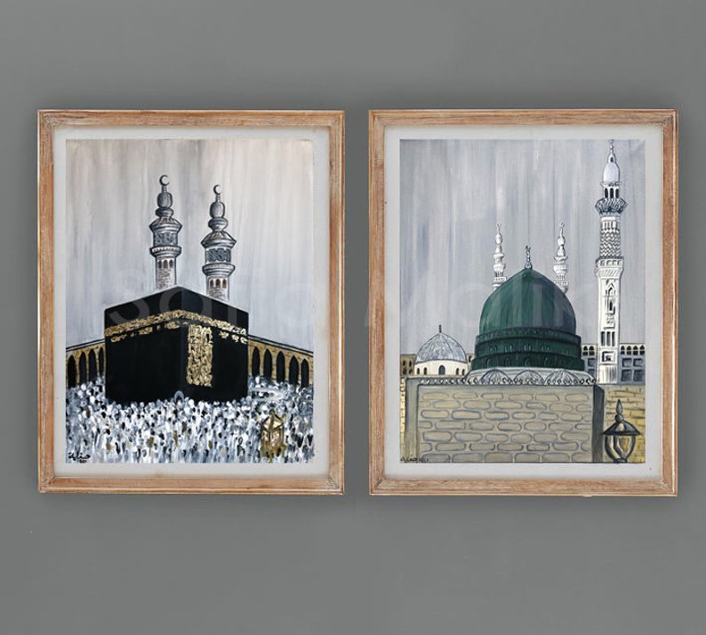 Masjid Nabawi Green Dome Art Print