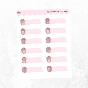 Birthday planner stickers