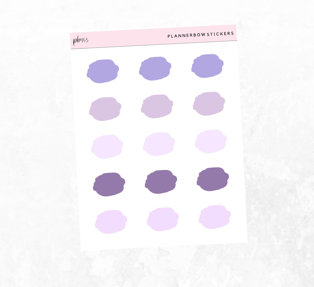 Swatch Stickers, Layering Stickers, Journalling Stickers - Etsy