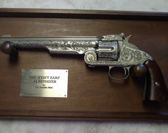The Wyatt Earp .44 Revolver by The Franklin Mint W/ Display