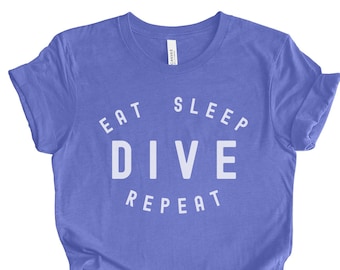 Diver TShirt, Eat Sleep Dive Repeat, Platform Diver Shirt, Spring Board Diving Shirt, Springboard Diver Gifts, Dive Team Gifts, Scuba Diving