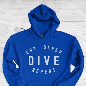 Diver Hoodie, Eat Sleep Dive Repeat, Dive Team Hoodie, Platform Diving Hoodie, Spring Board Diver Gifts, Springboard Diving Gift, Dive Gift